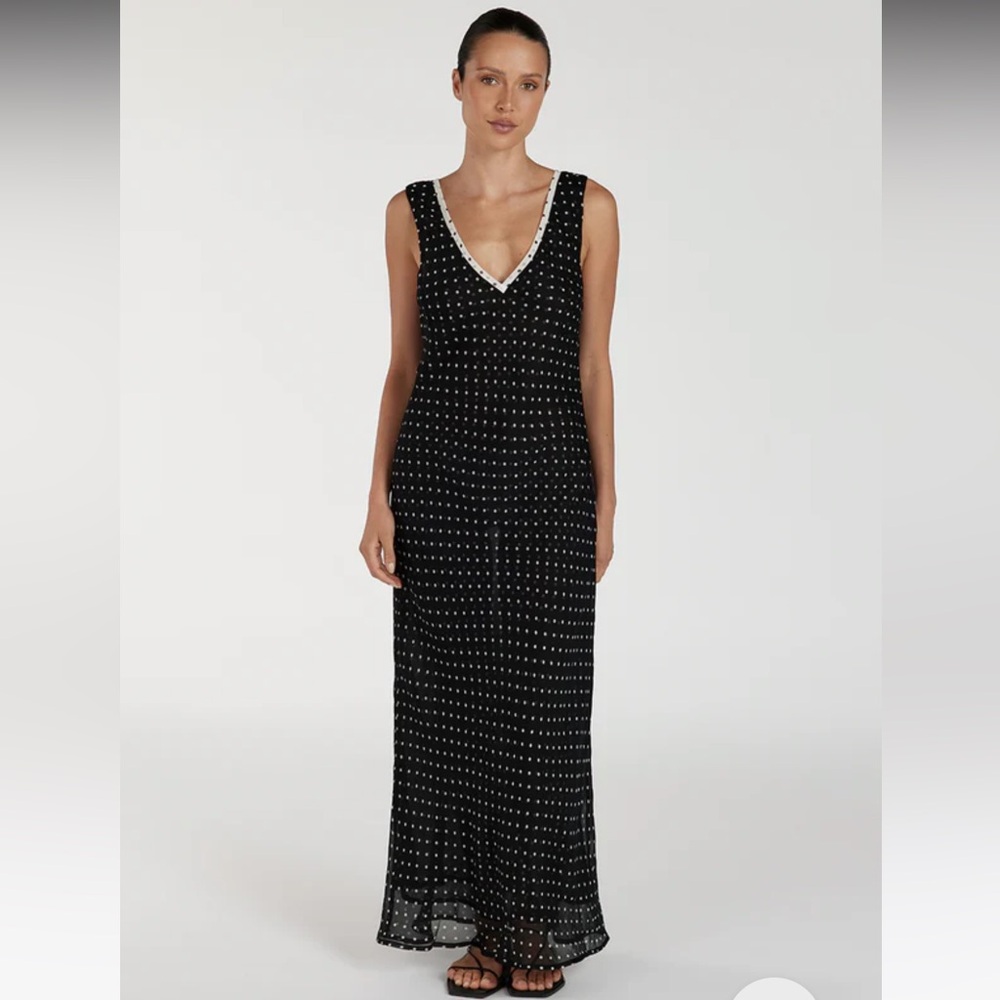 DISSH Winona black spot dress, never worn, size 8